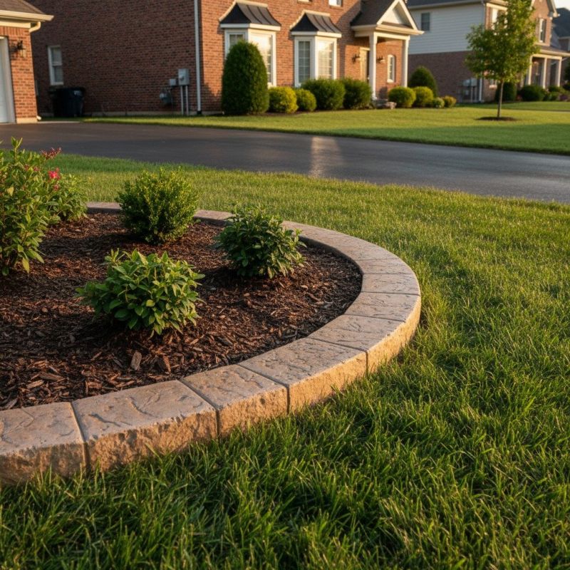 Lawn Curbing Installation
